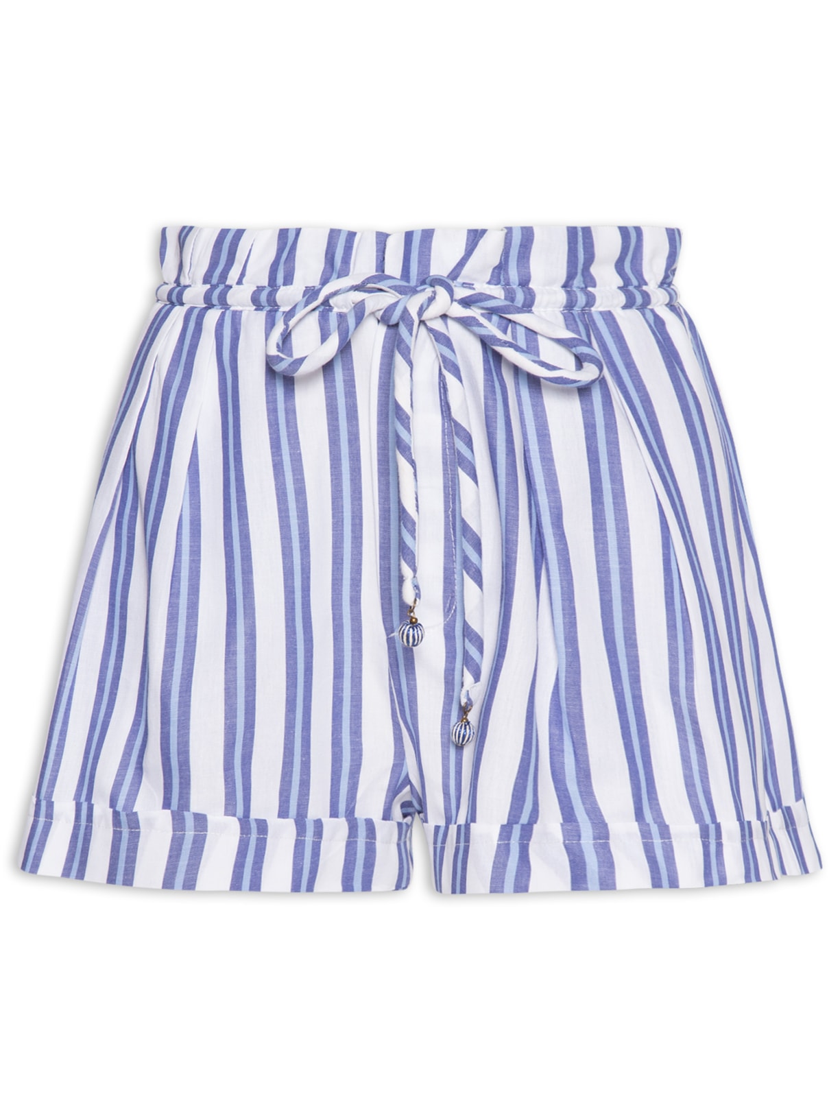 Short Feminino Listras - Azul