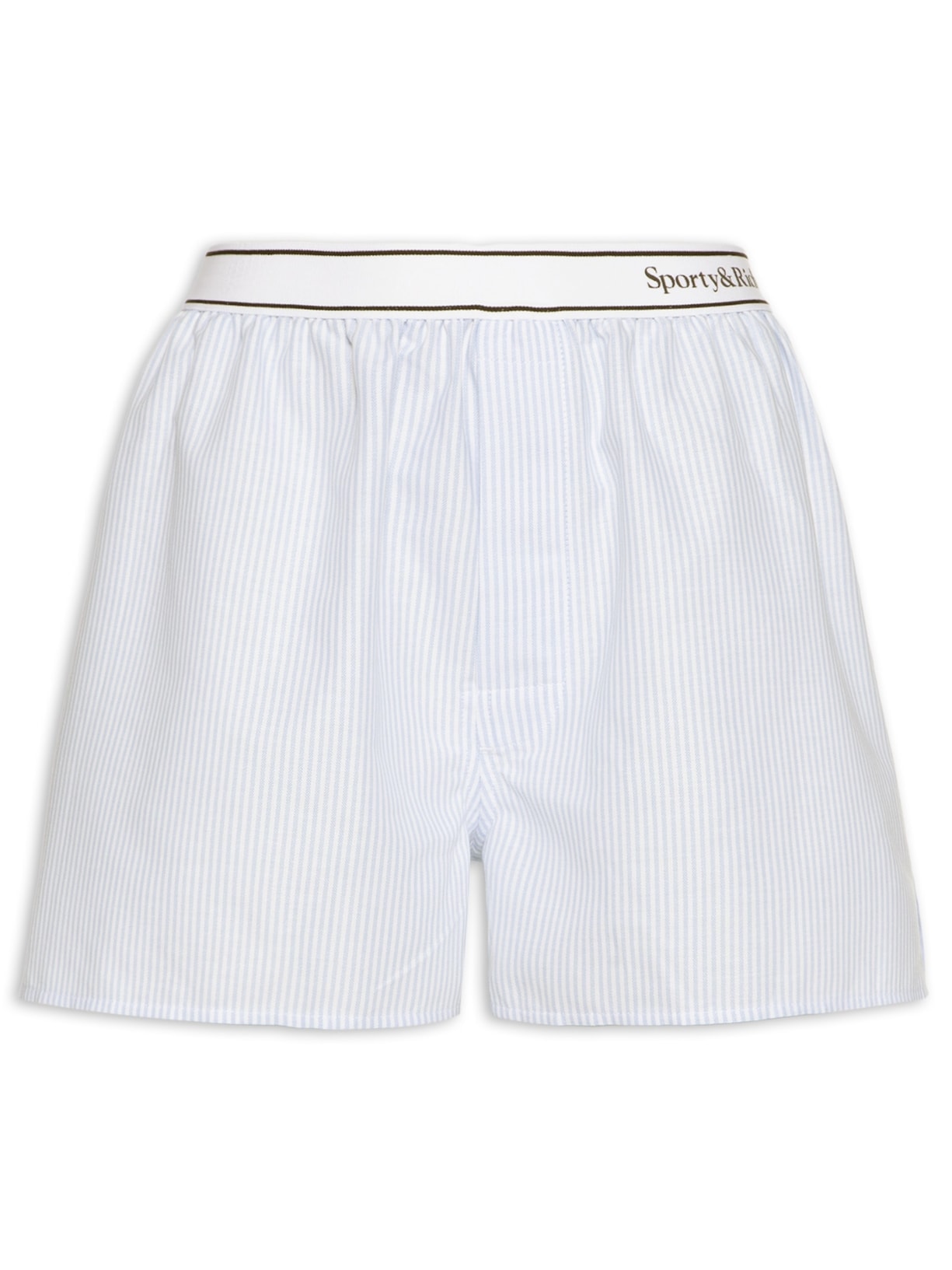 Short Feminino Logo Oxford Boxer Azul  Sporty & Rich