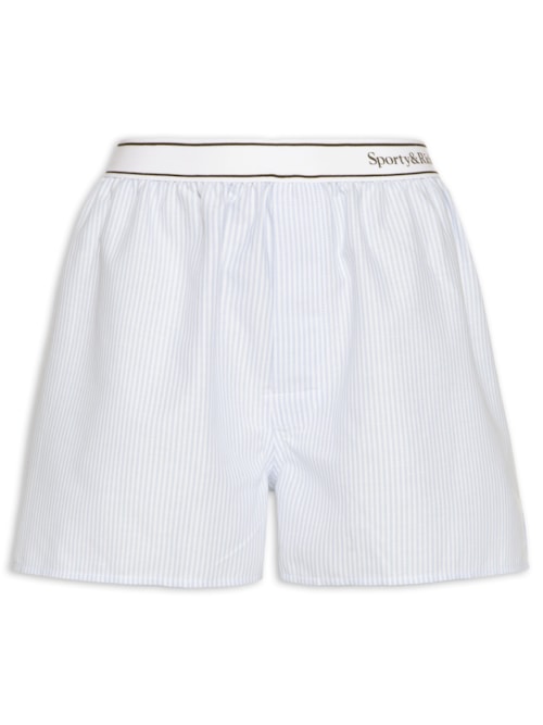 Short Feminino Logo Oxford Boxer - Azul