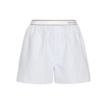 Short Feminino Logo Oxford Boxer - Azul 