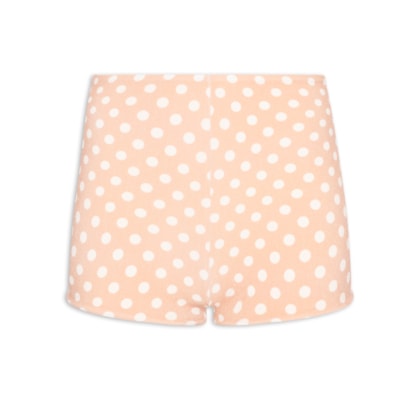 Short Feminino Marcela Estampa Poá - Marrom