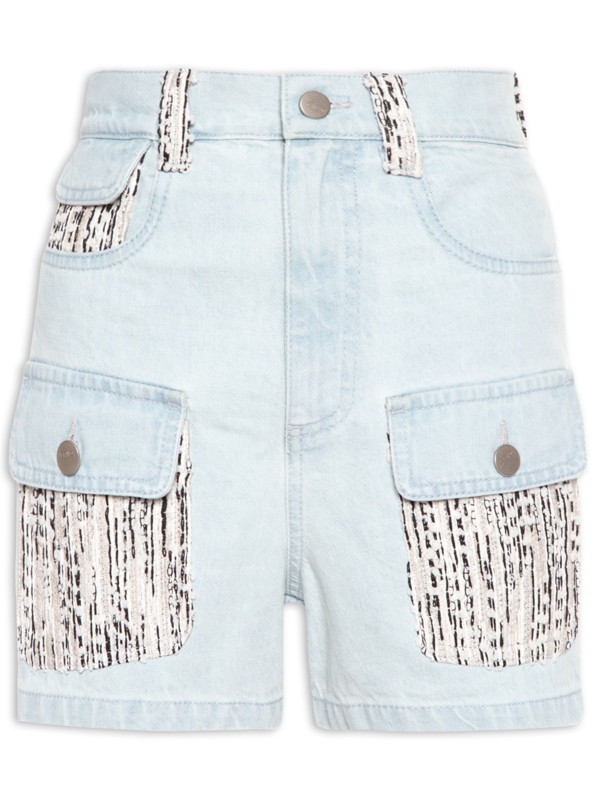 Short Feminino Merry Jeans Claro Azul Cruise