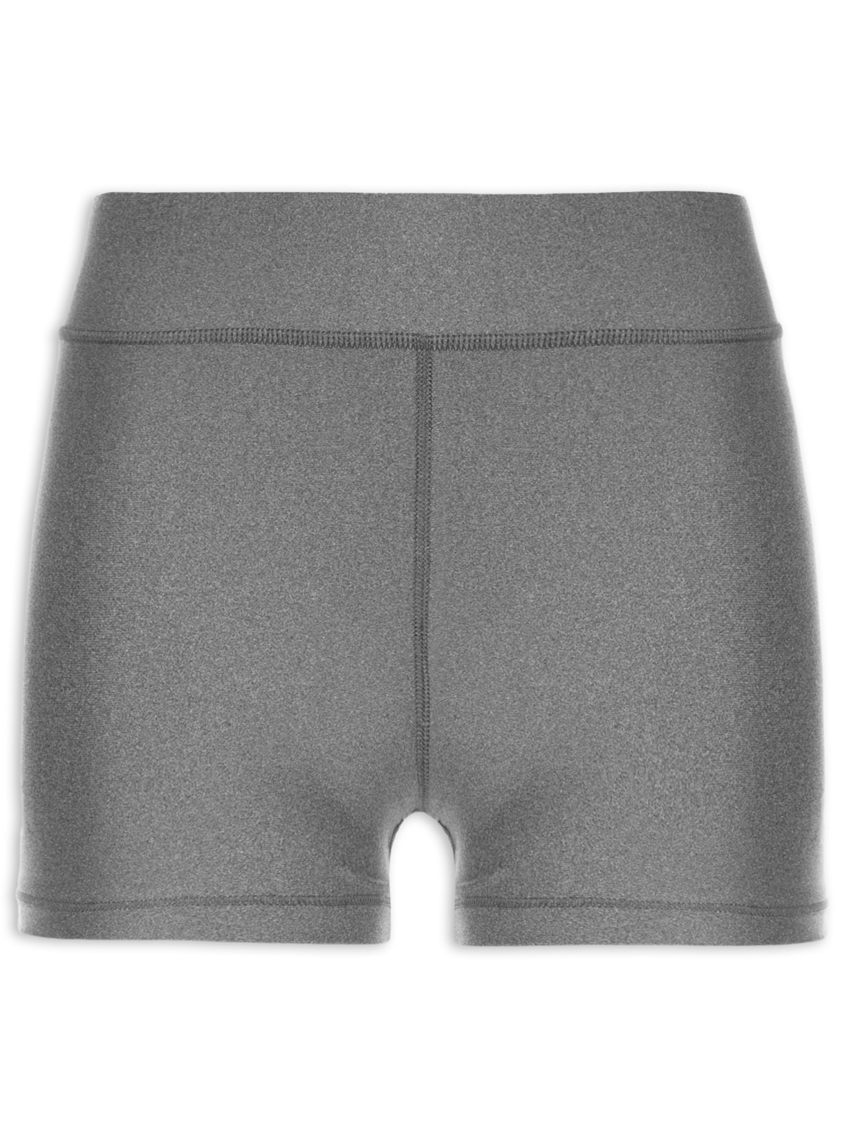 Short Feminino Mid Rise - Cinza