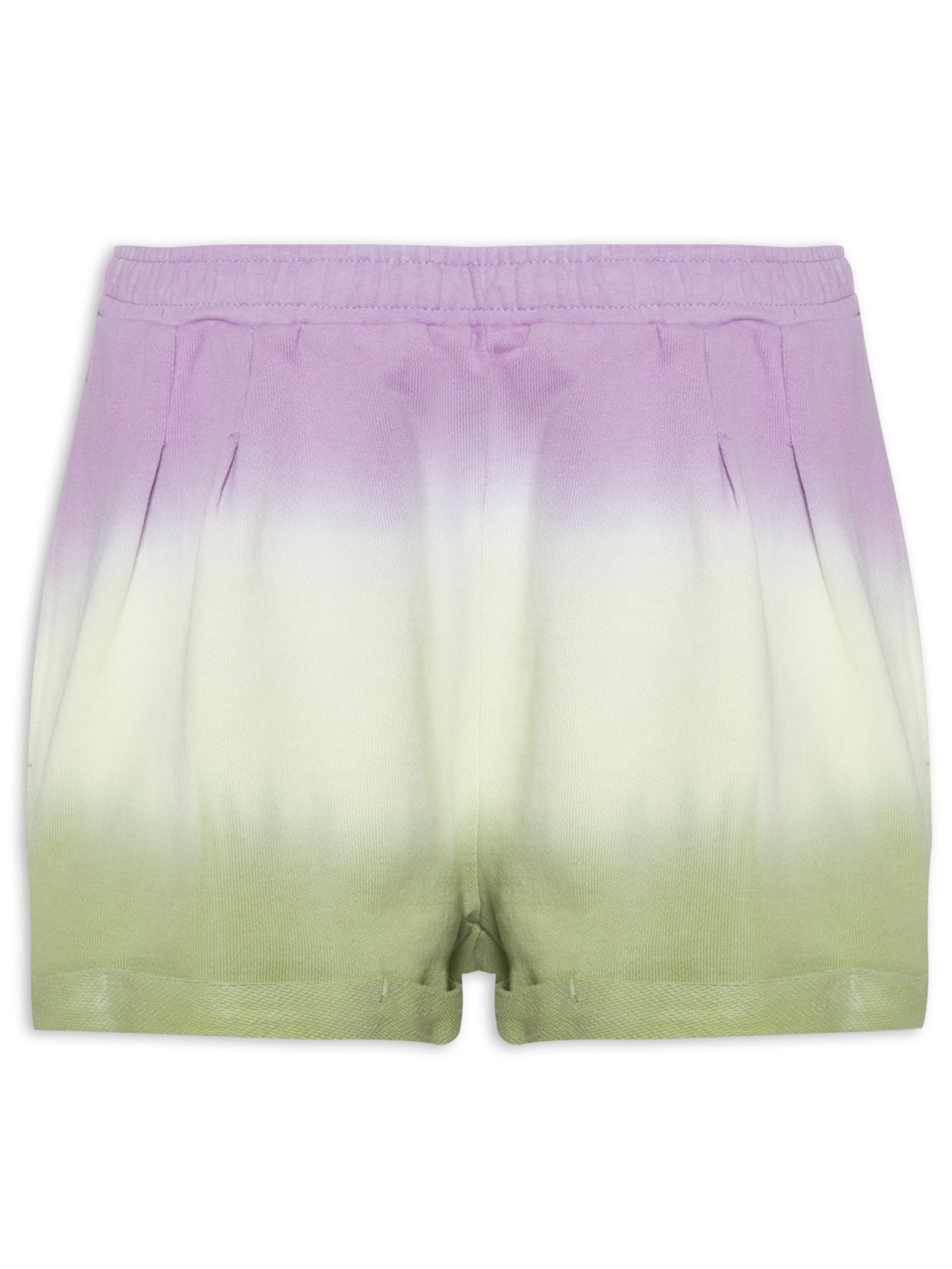 Short Feminino Moletinho Tie Dye - Lilás
