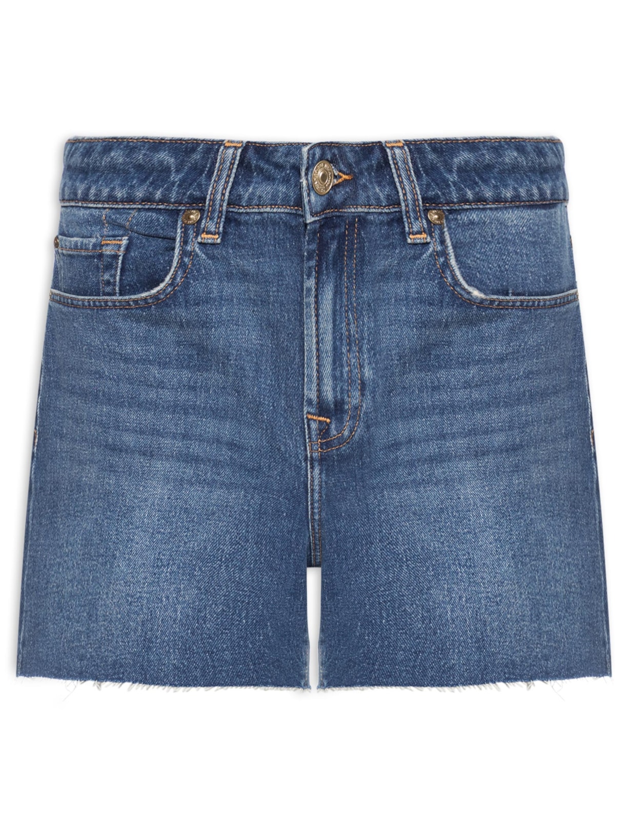 Short Feminino Monroe Long Explorer Azul 7 For All Mankind