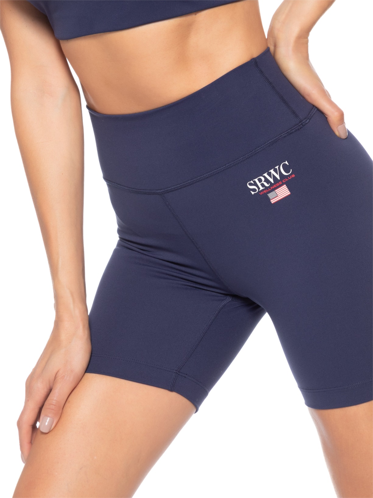 Short Feminino Nautical Biker Azul Sporty & Rich