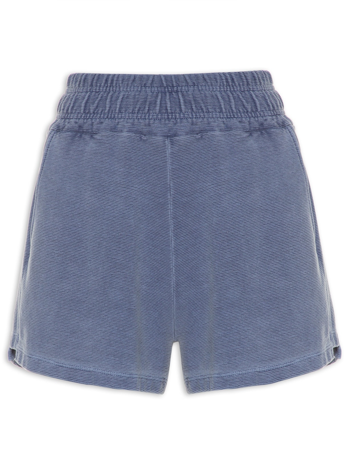 Short Feminino Nervura Jeans - Azul