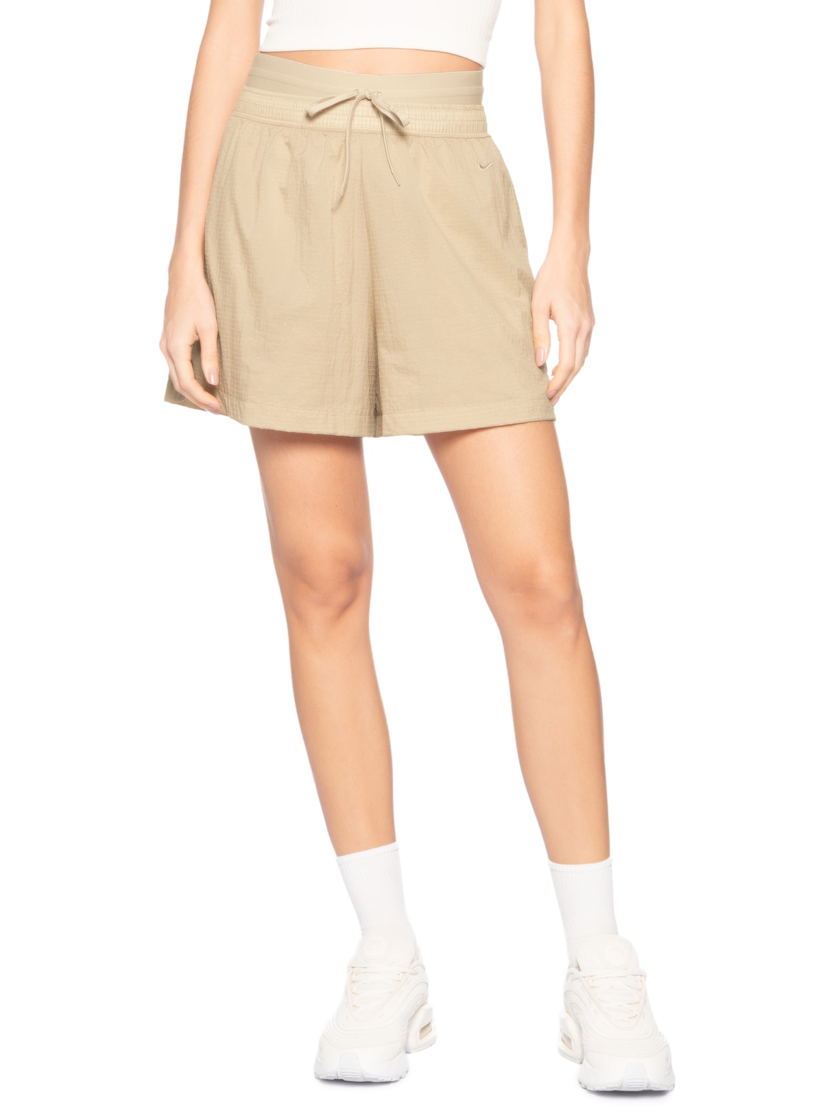 Short Feminino NSW Double Waistband Bege Nike