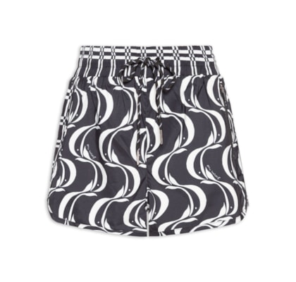 Short Feminino Nylon Peixe Copa - Preto