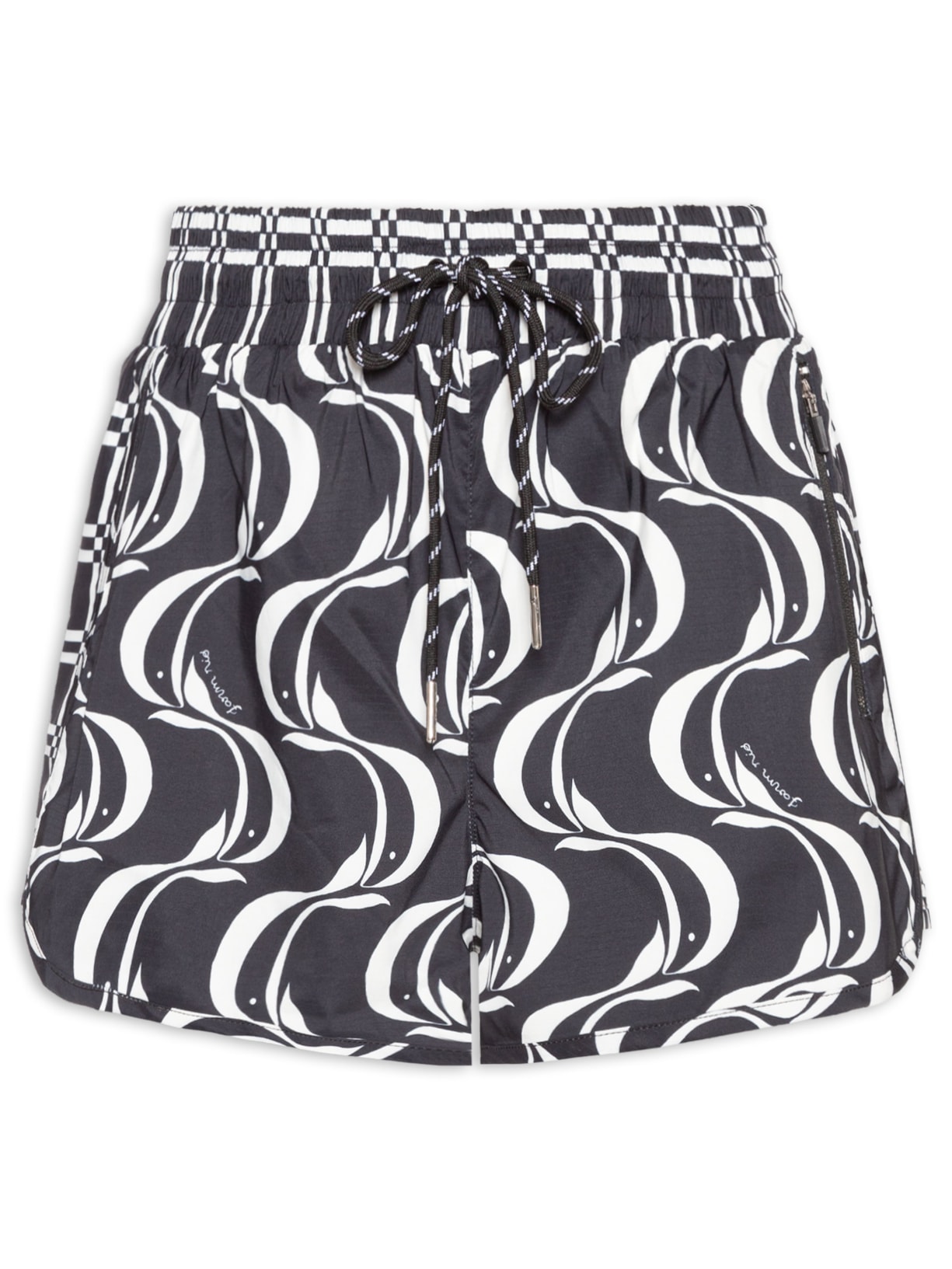 Short Feminino Nylon Peixe Copa - Preto