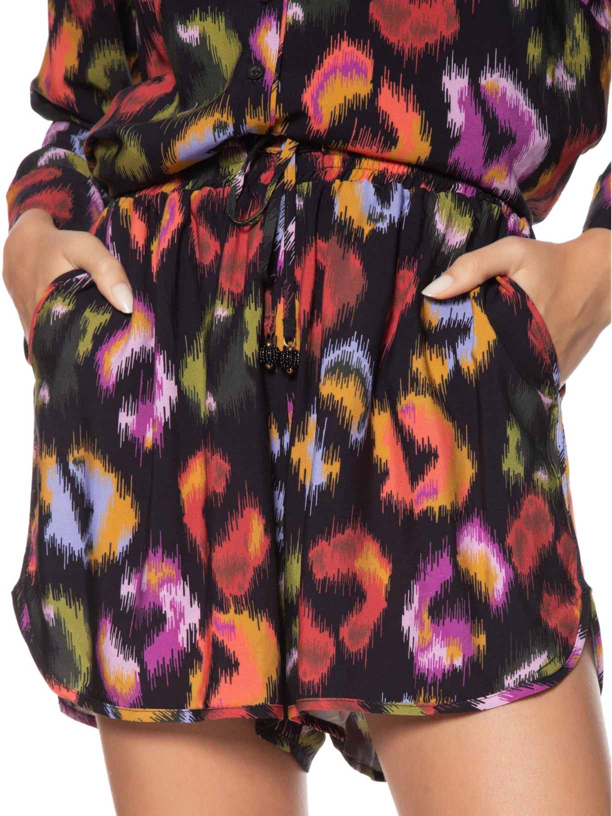 Short Feminino Onça De Cor  Preto Farm