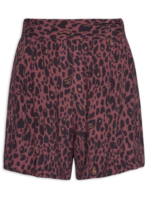 Short Feminino Onça Elixir Color - Animal Print