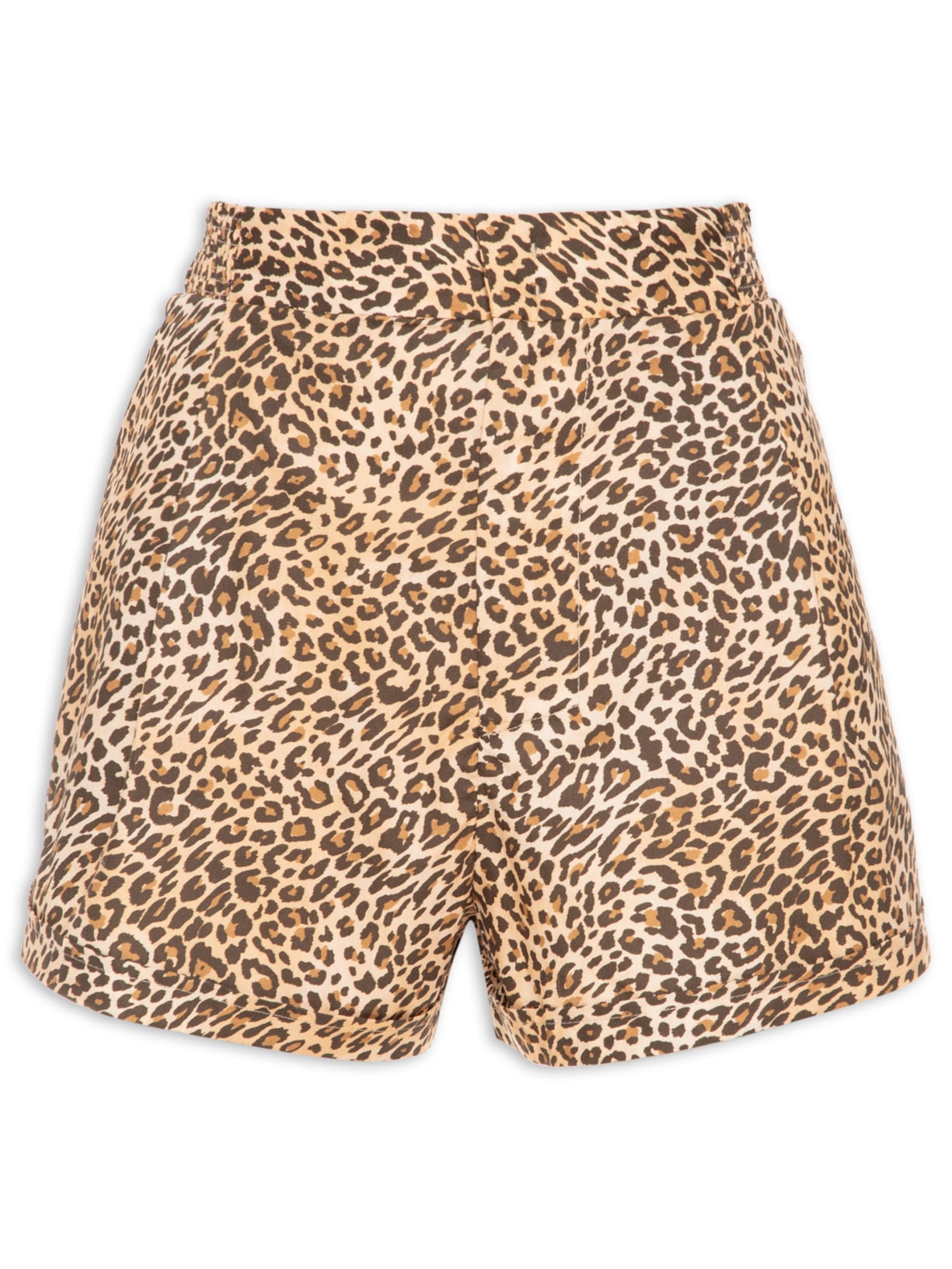 Short Feminino Onça Ondas Color - Animal Print