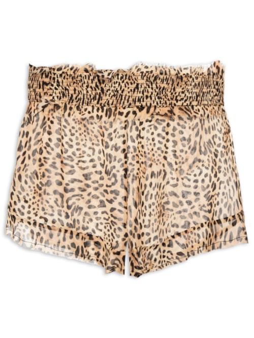 Short Feminino Onça Resort Asa Delta - Marrom