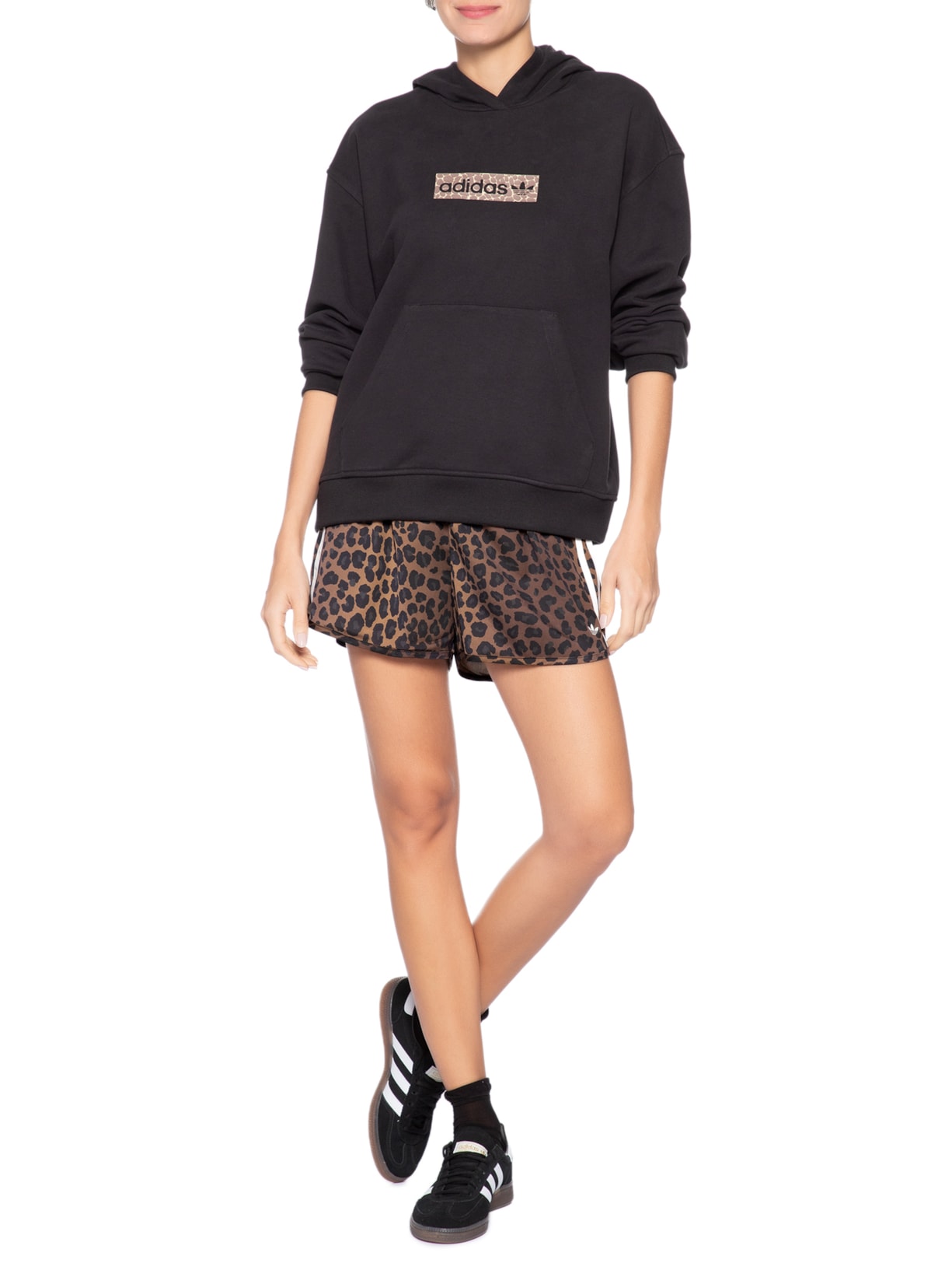 Short Feminino Originals Aop Animal Print Adidas Originals