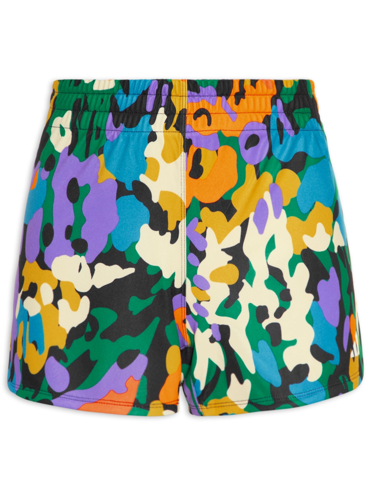 Short Feminino Pacer Aop 3 Listras Azul Adidas