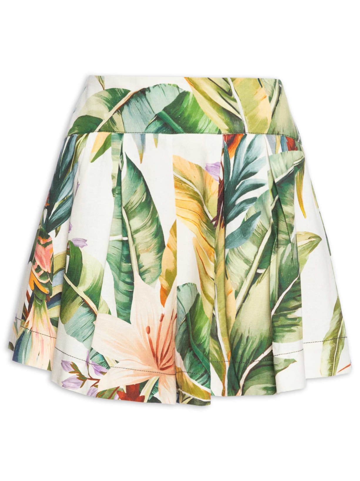 Short Feminino Pala Tropicalia - Branco