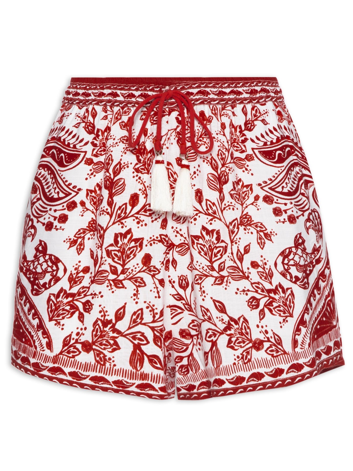 Short Feminino Passeio De Rio - Vermelho