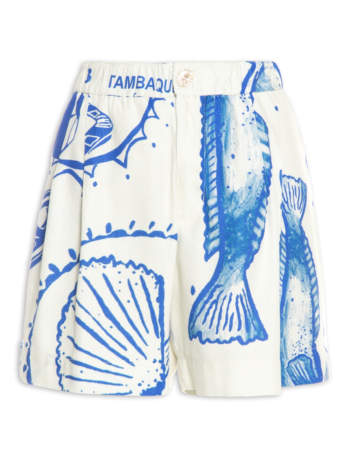 Short Feminino Patch De Sol A Sol - Azul