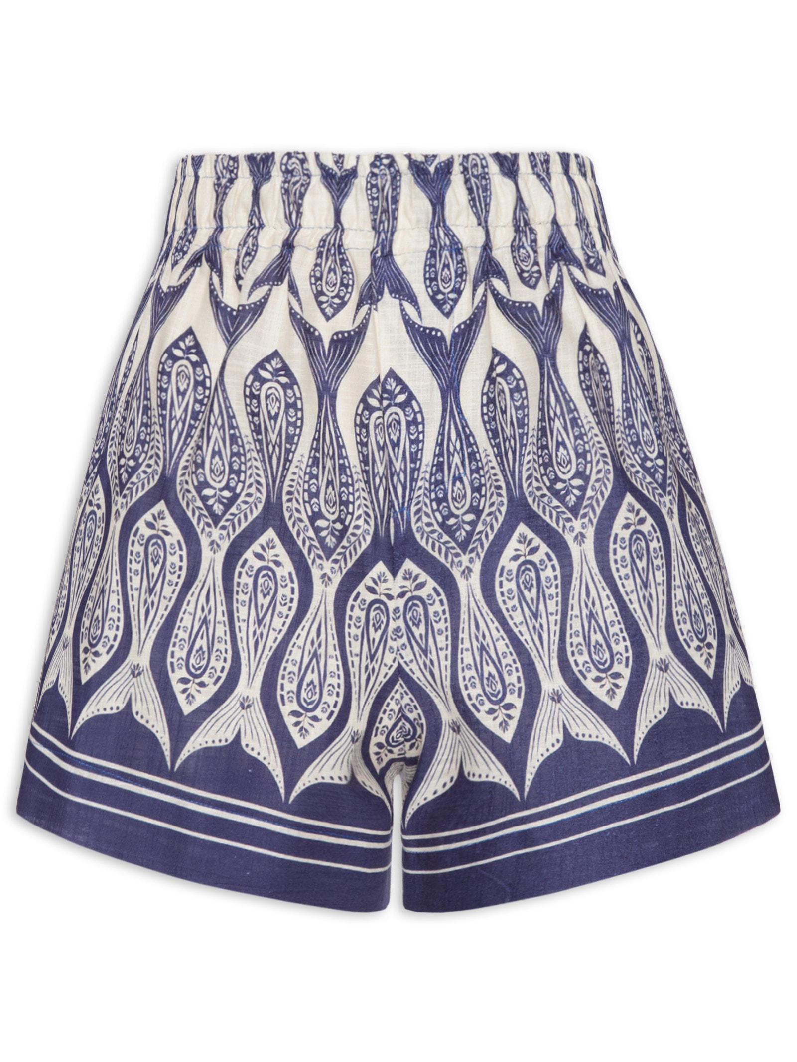 Farm - Short Feminino Peixe Correnteza - Azul