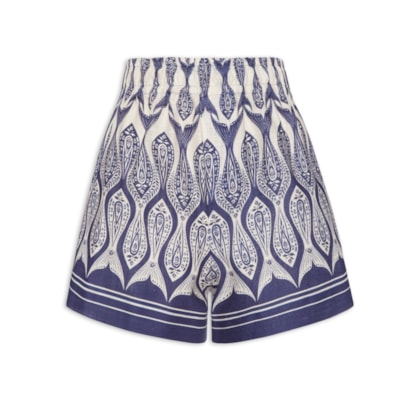 Short Feminino Peixe Correnteza - Azul