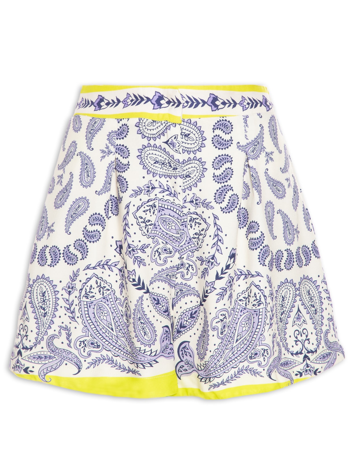 Short Feminino Peixe Paisley Lenço - Branco