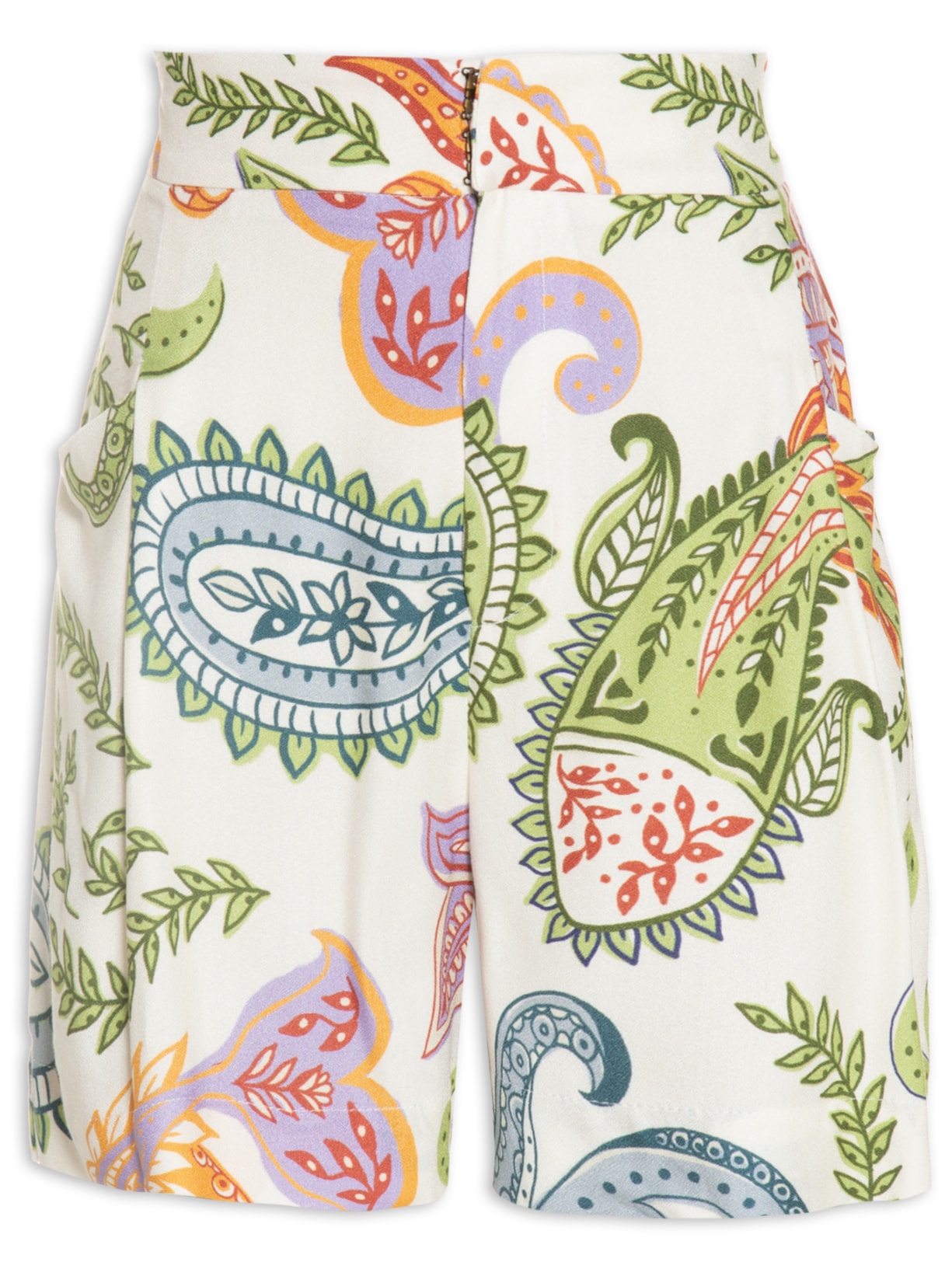 Short Feminino Peixe Paisley - Verde