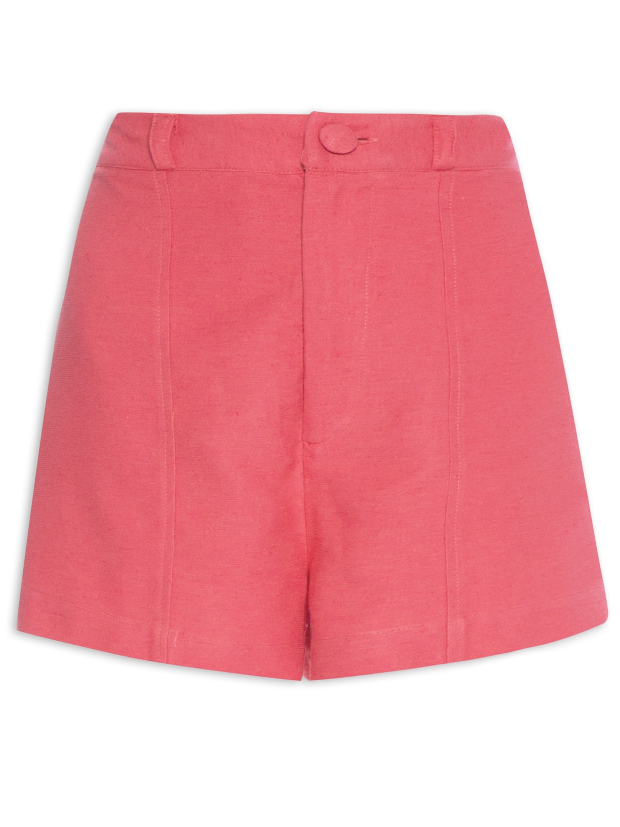 Short Feminino Pregas Frente - Rosa