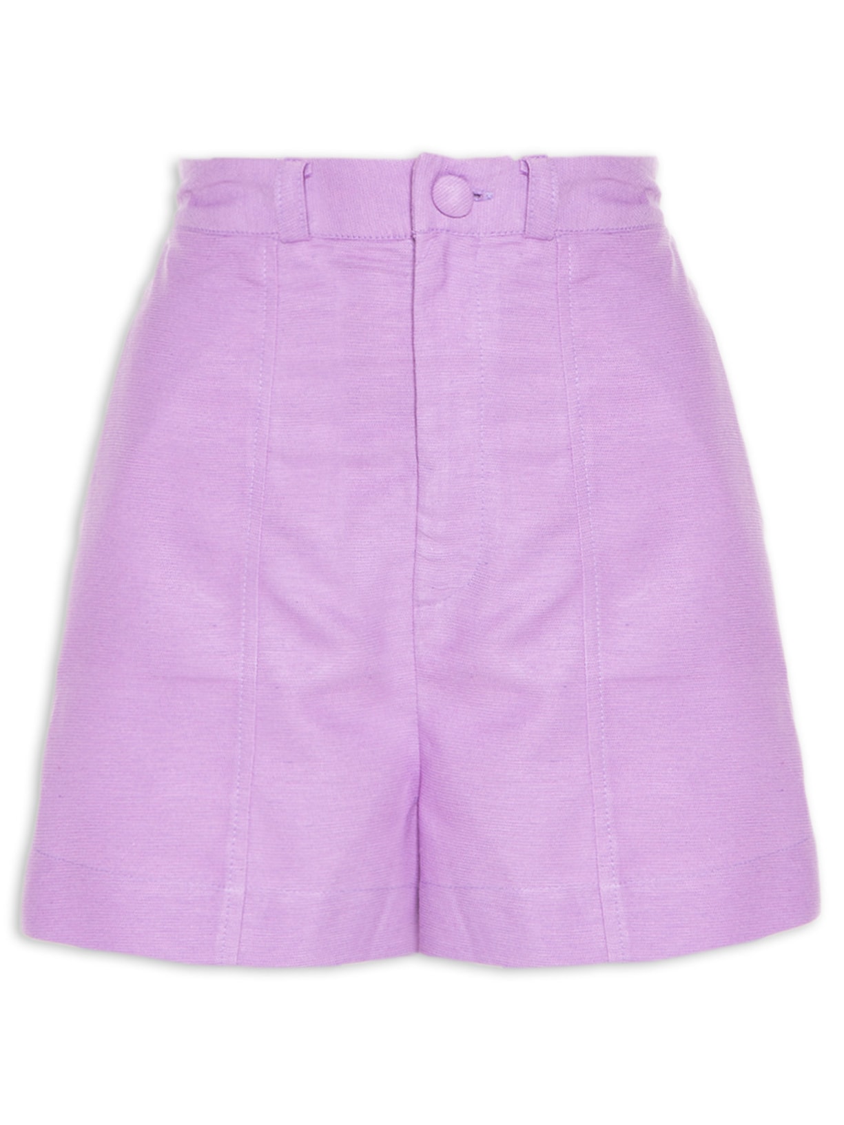 Short Feminino Pregas Frente - Roxo