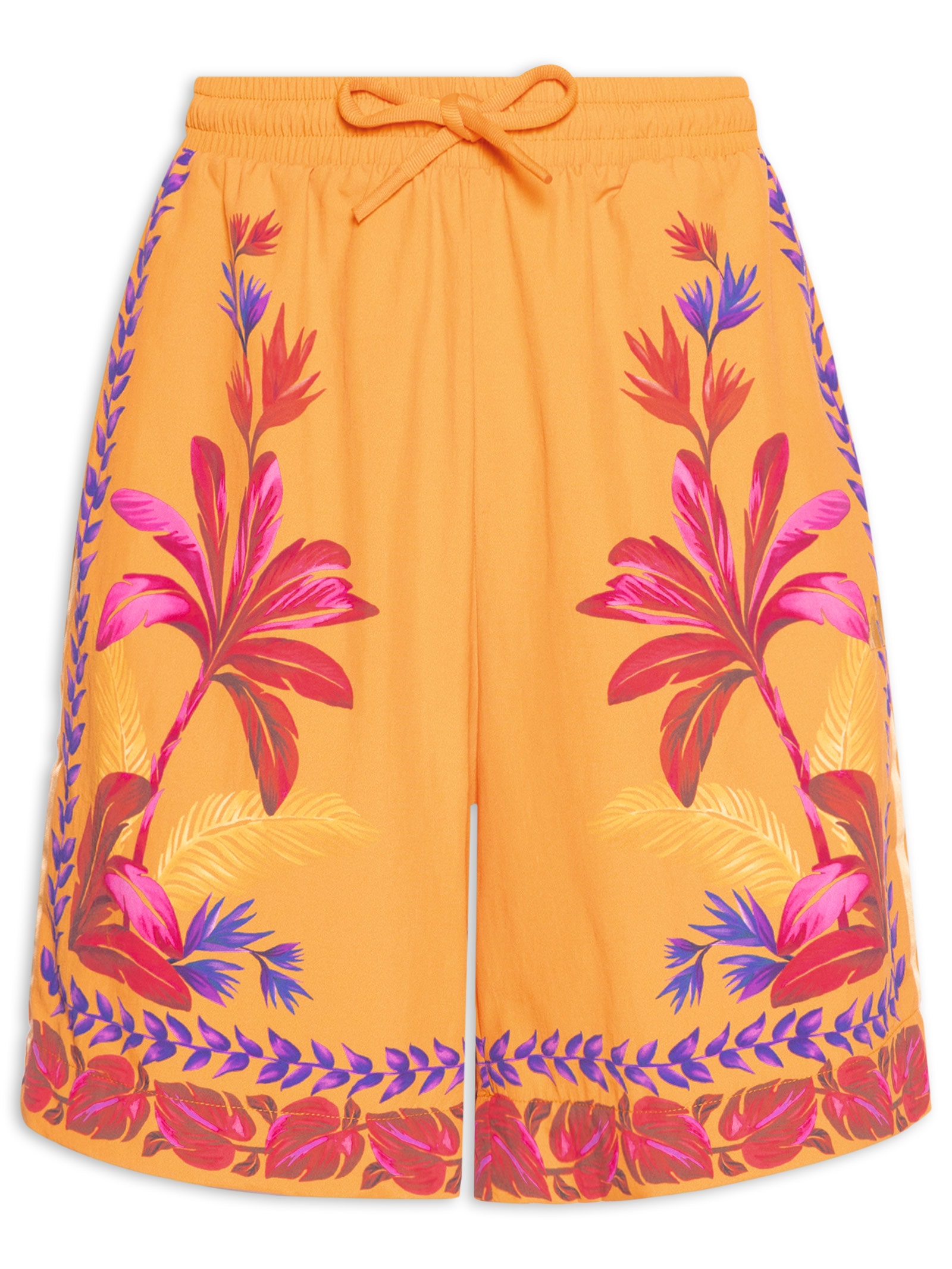 Adidas + Farm - Short Feminino Premium - Laranja