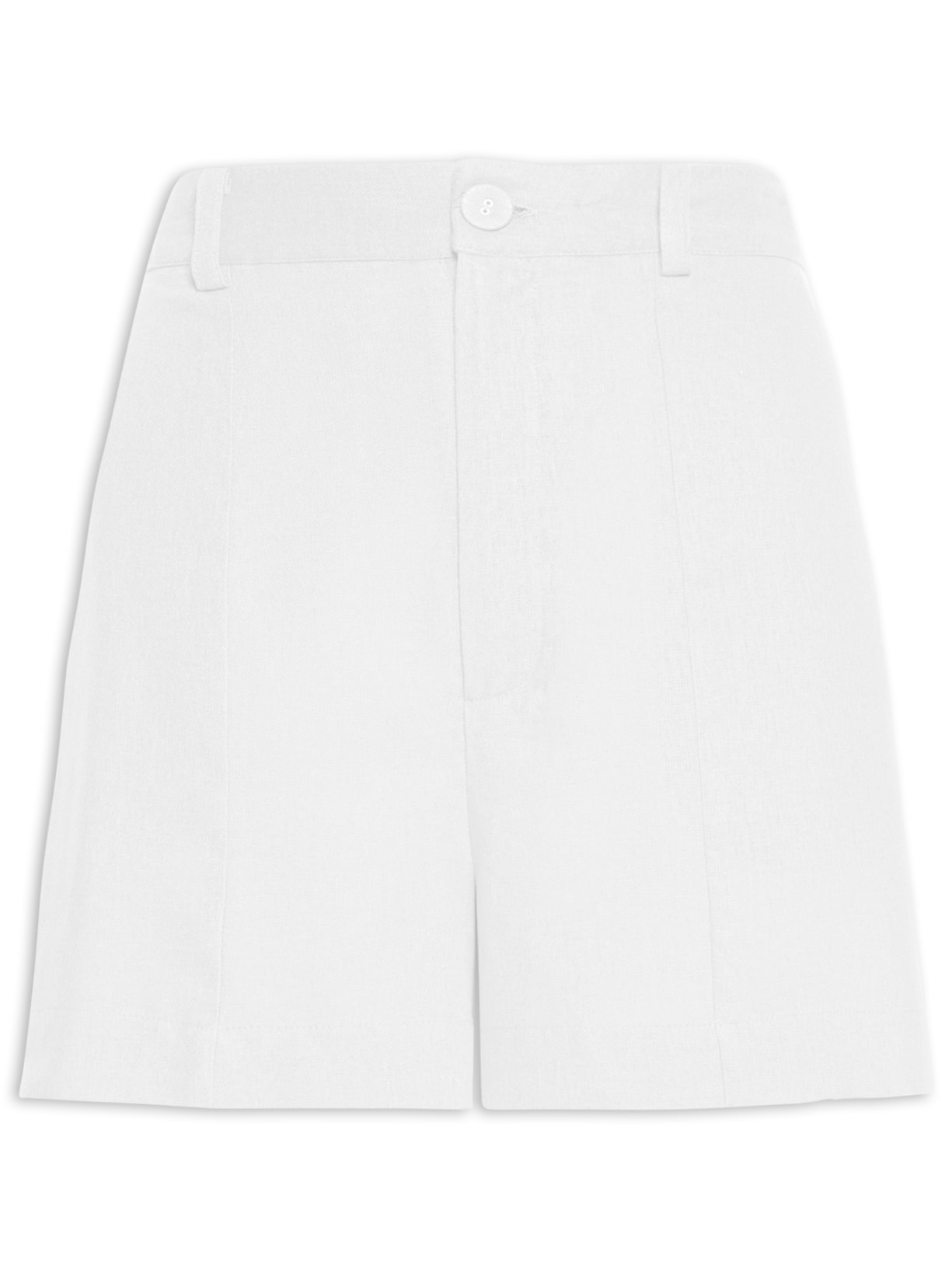Short Feminino Recorte Frente Branco Farm