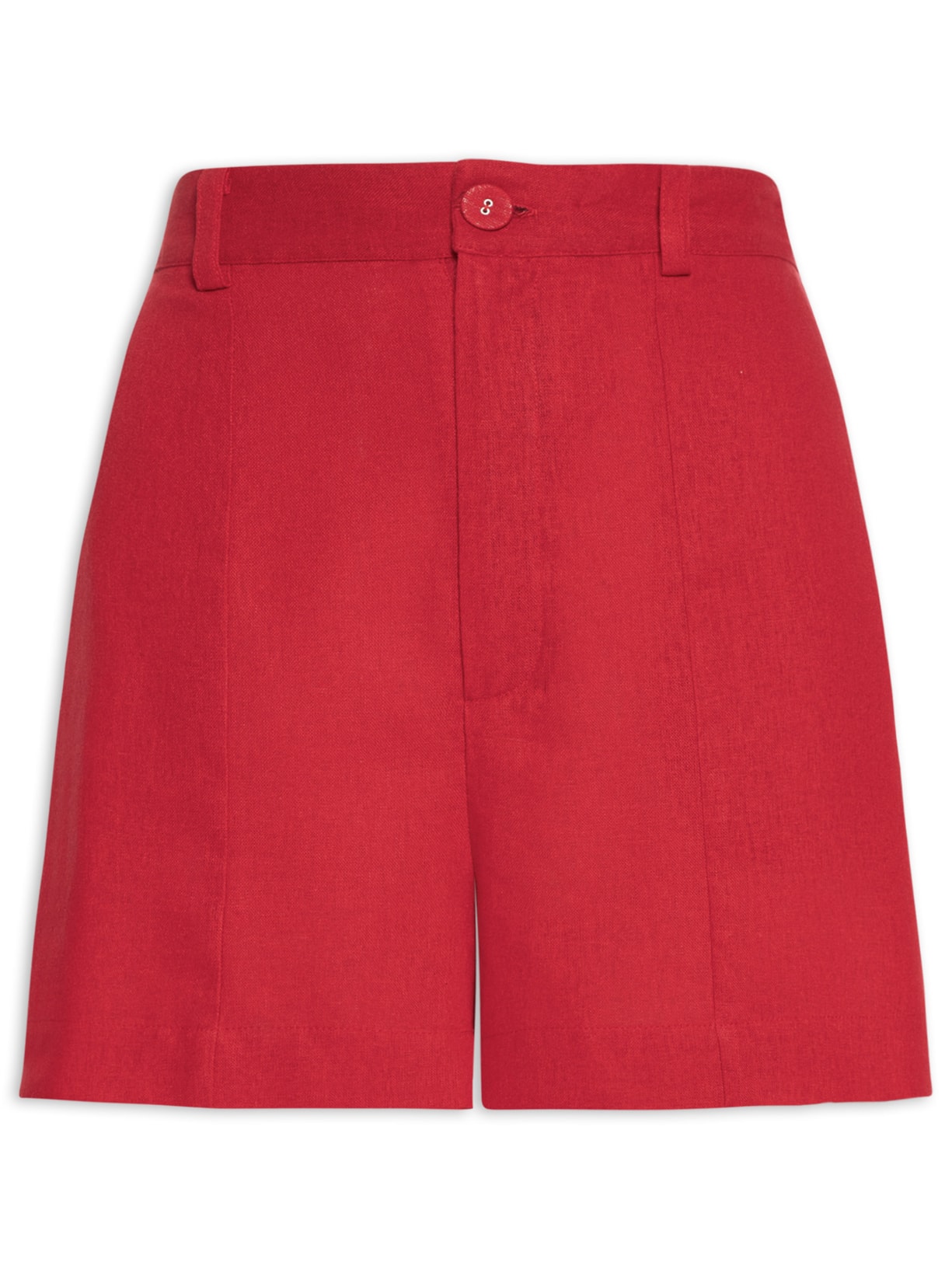 Short Feminino Recorte Frente Vermelho Farm
