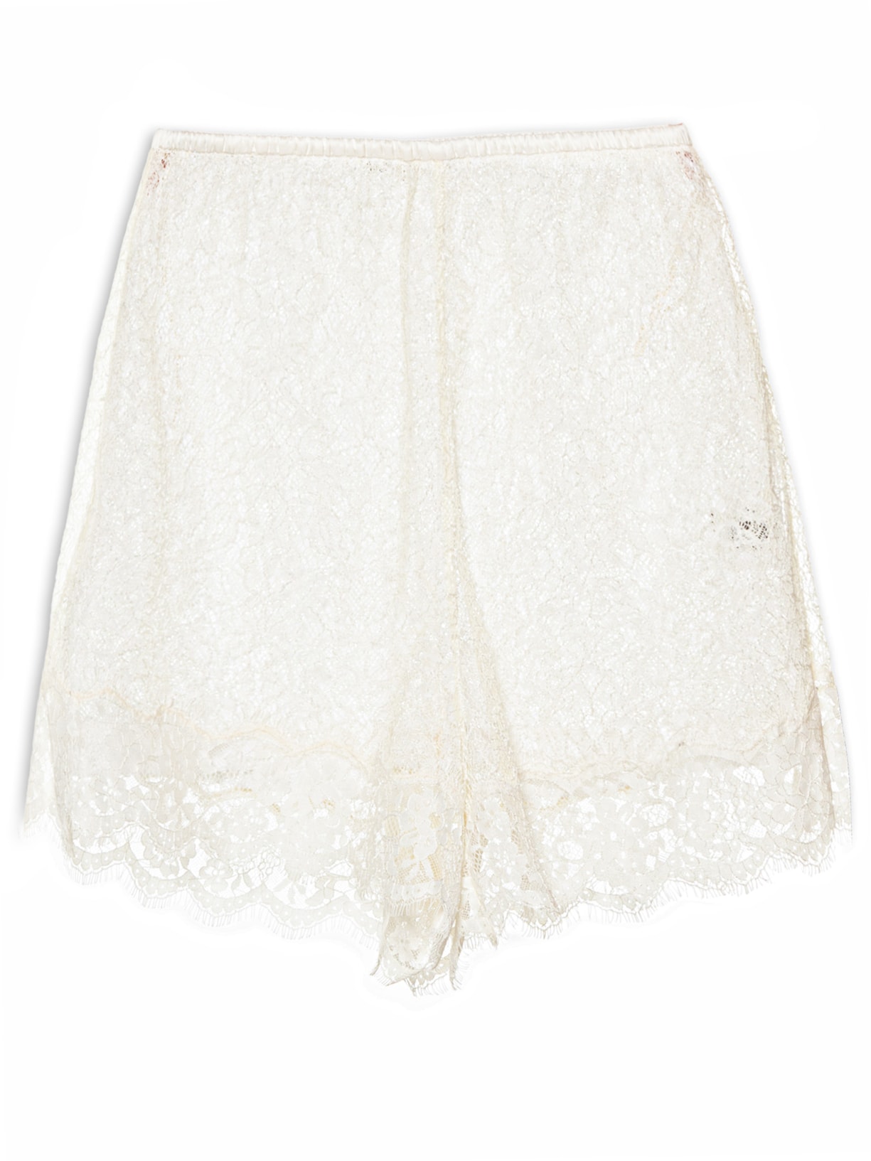Short Feminino Renda Lingerie Lilian - Off White