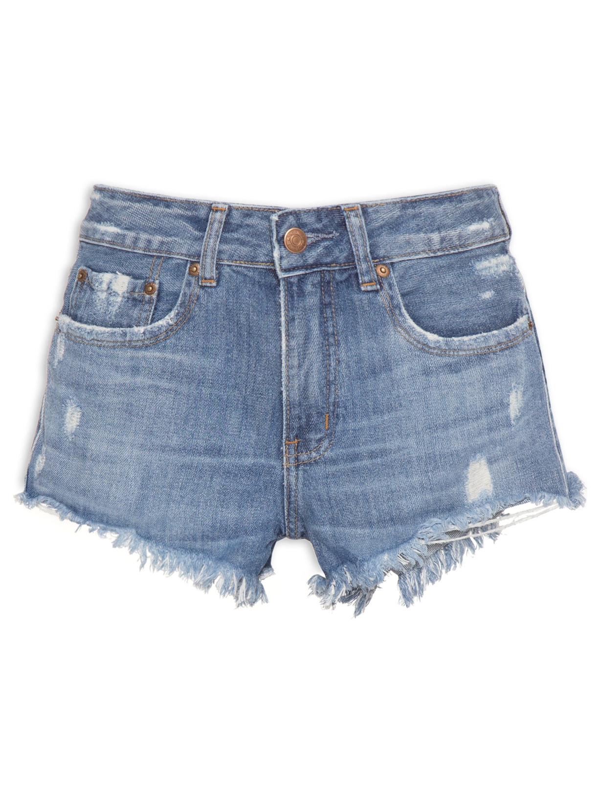 Short Feminino Resort Jeans Médio - Azul