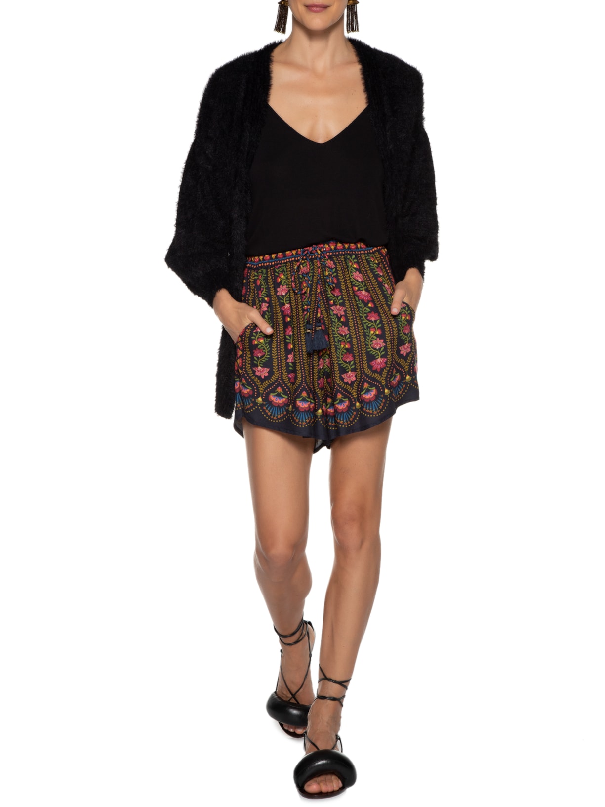 Short Feminino Revoada Linda Preto Farm