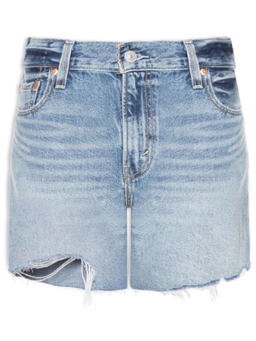 Short Feminino Ribcage Zip - Azul
