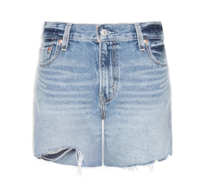 Short Feminino Ribcage Zip - Azul - Levi's - Azul