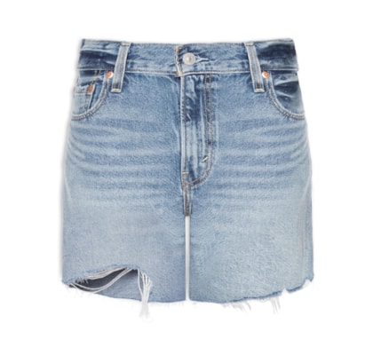 Short Feminino Ribcage Zip - Azul - Levi's - Azul