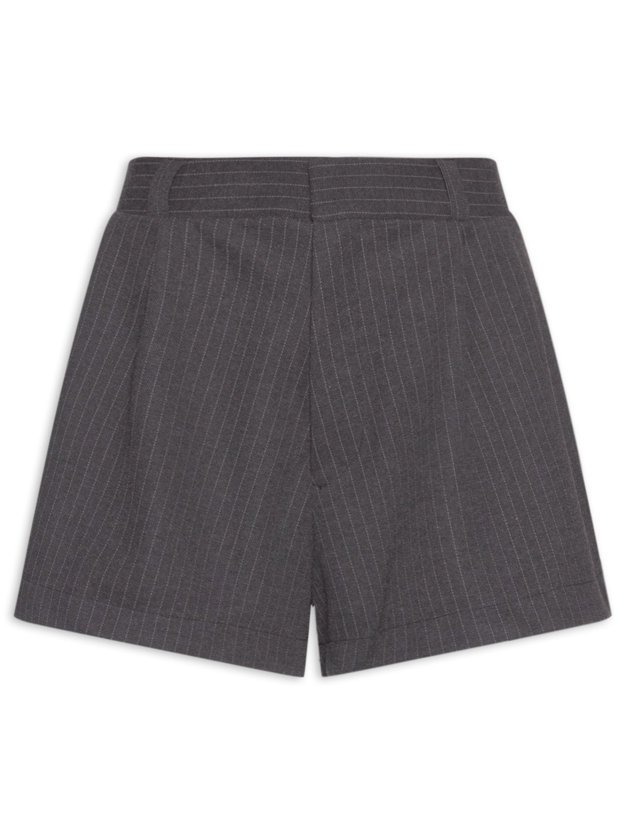 Short Feminino Risca De Giz - Cinza