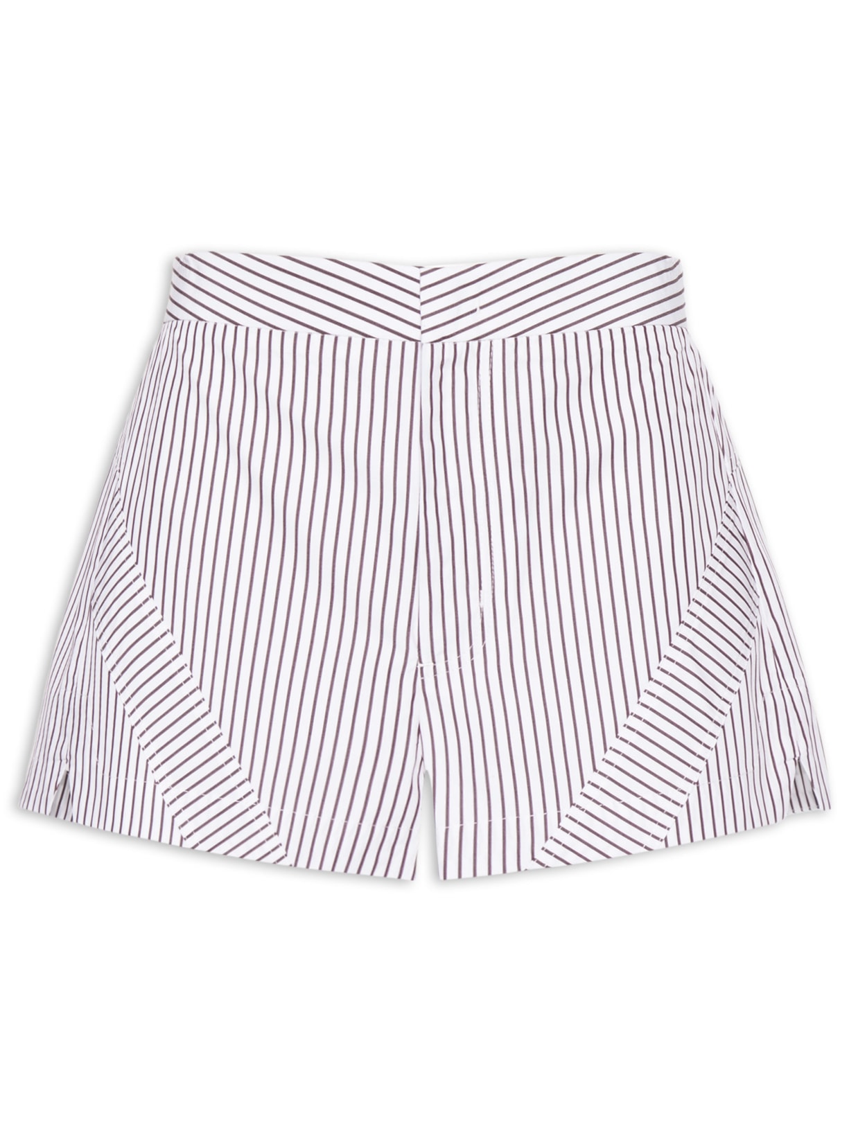 Short Feminino Riscas Branco Animale