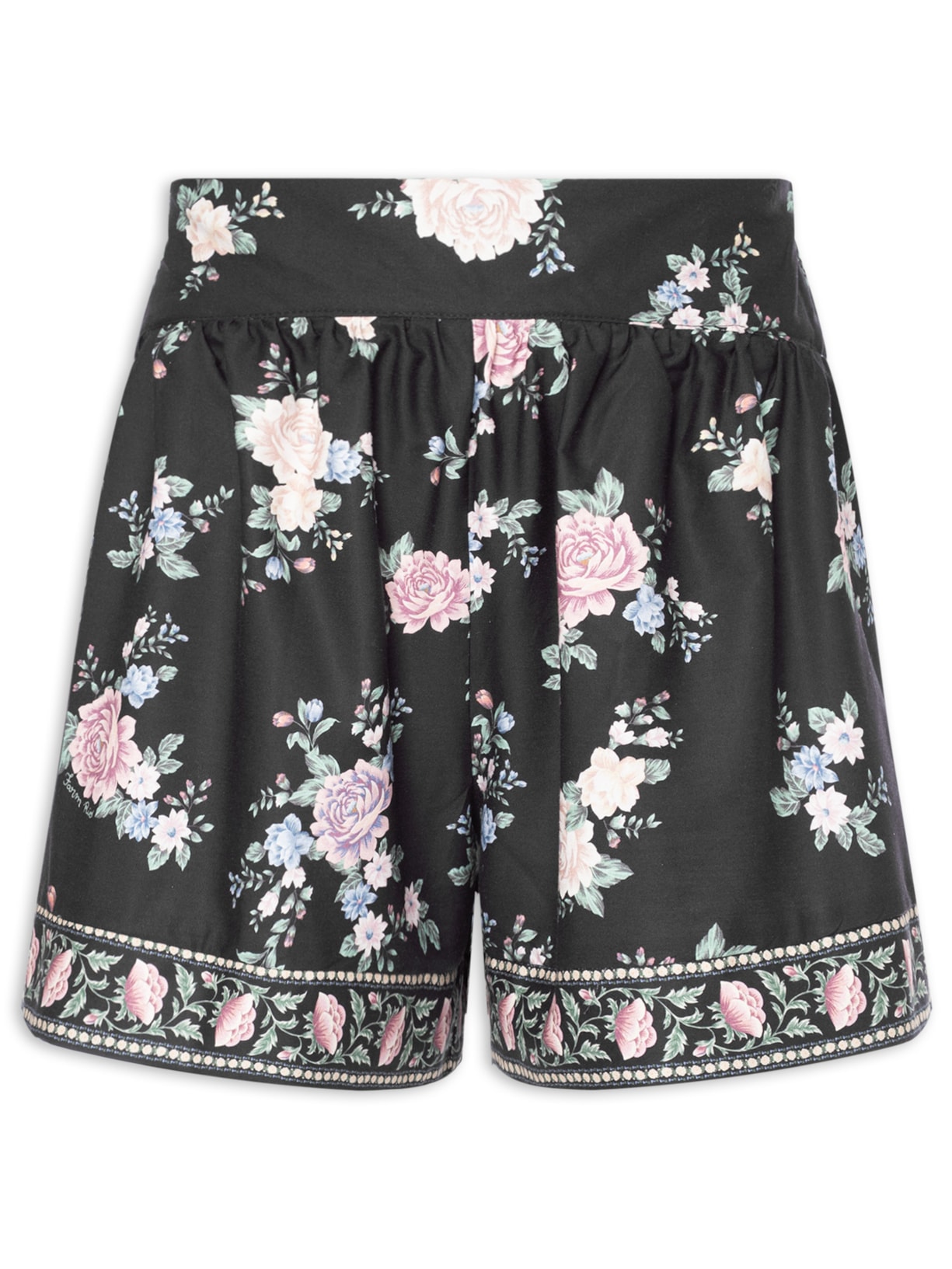 Short Feminino Romance Preto Farm
