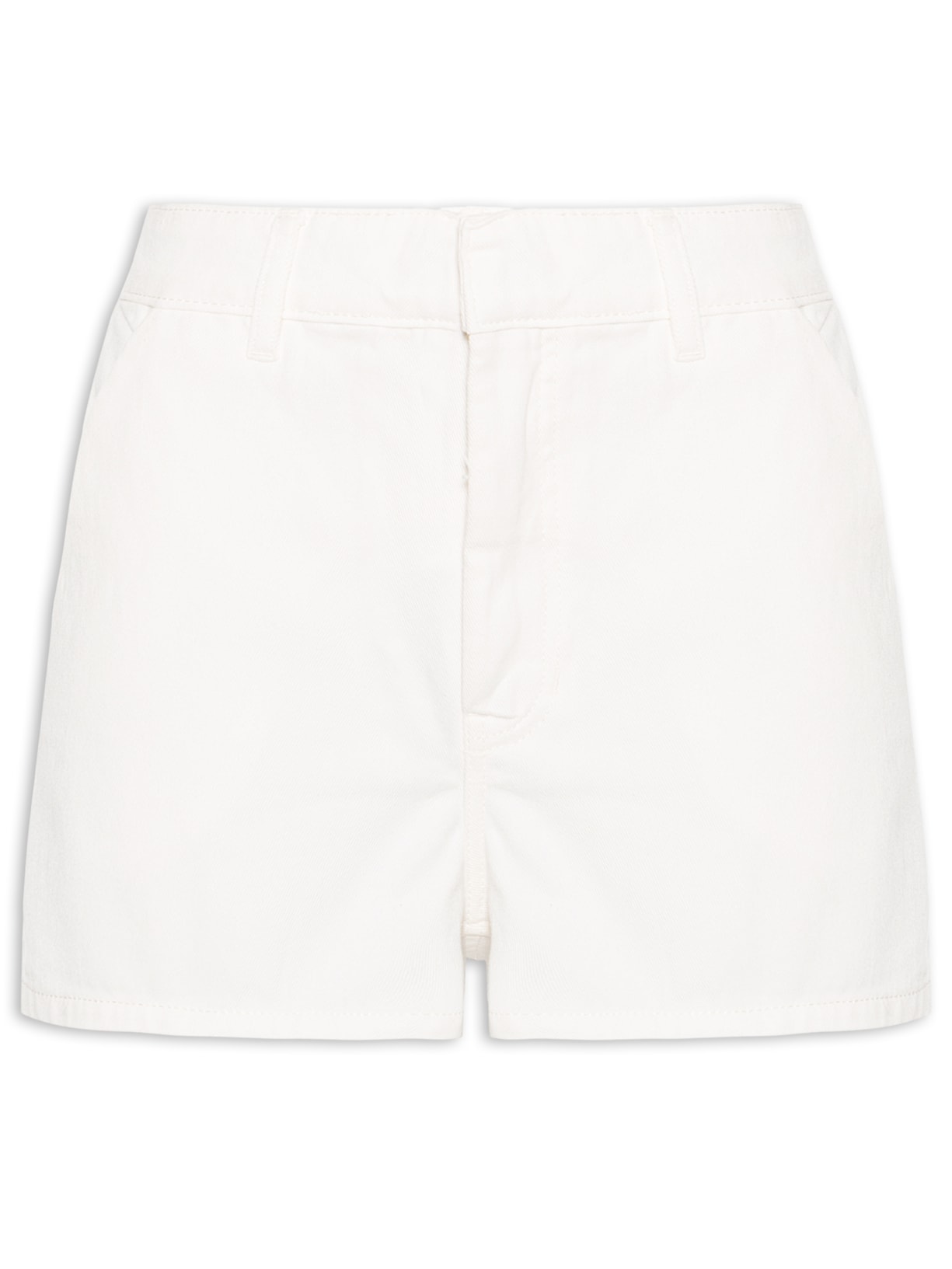 Short Feminino Sarja Alfaiataria - Branco
