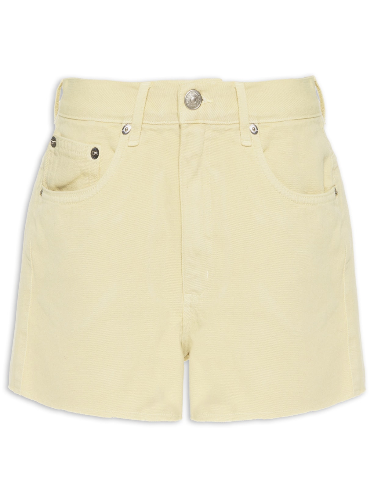 Short Feminino Sarja Box Stoned - Bege