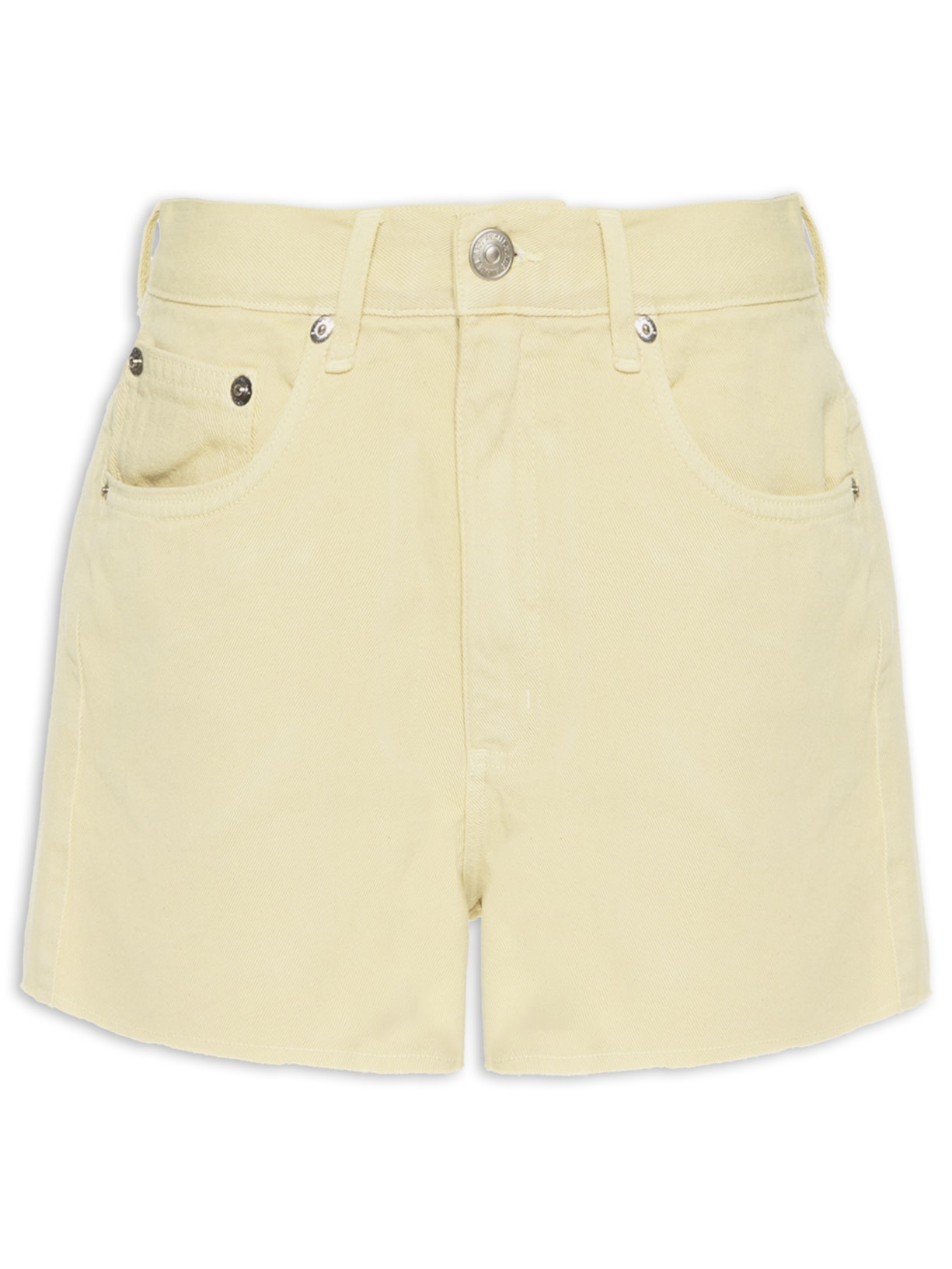 Short Feminino Sarja Box Stoned Bege Animale Jeans