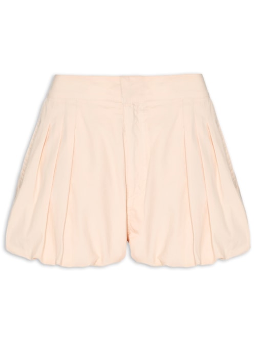 Short Feminino Sarja Bubble I26 - Bege