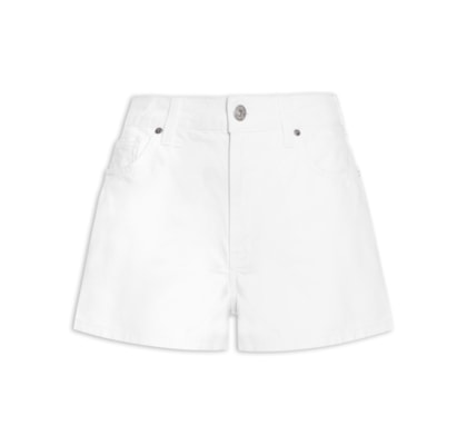 Short Feminino Sarja Nina - Branco