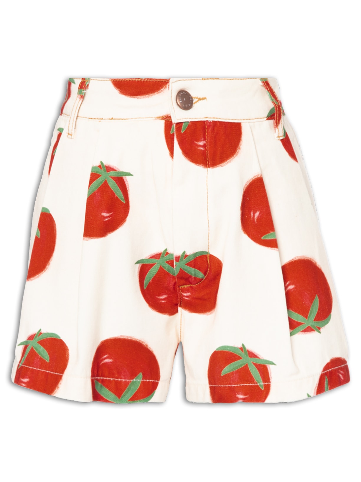 Short Feminino Sarja Tomatinhos Vermelho Farm