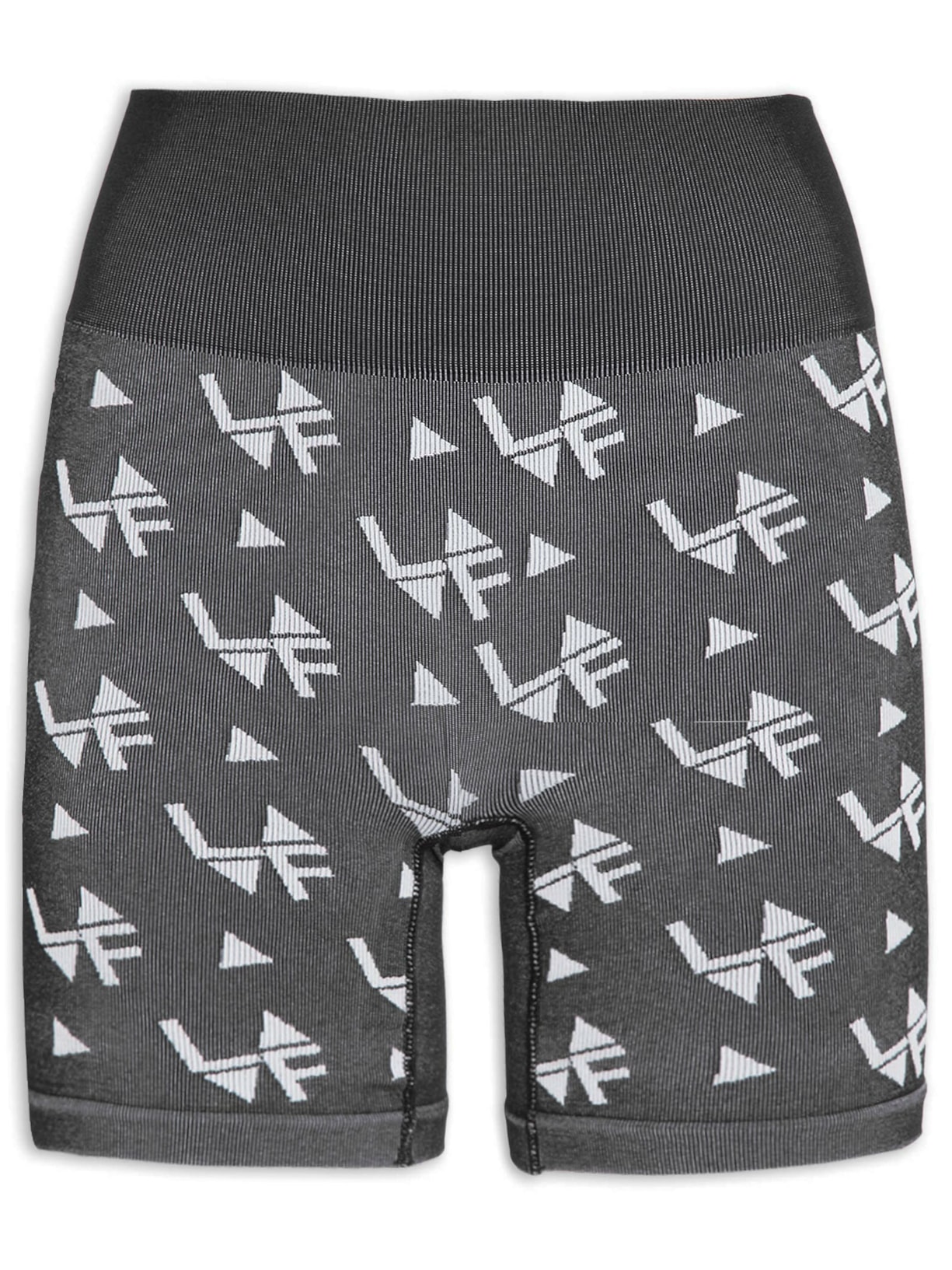 Short Feminino Sem Costura Jacquard - Preto