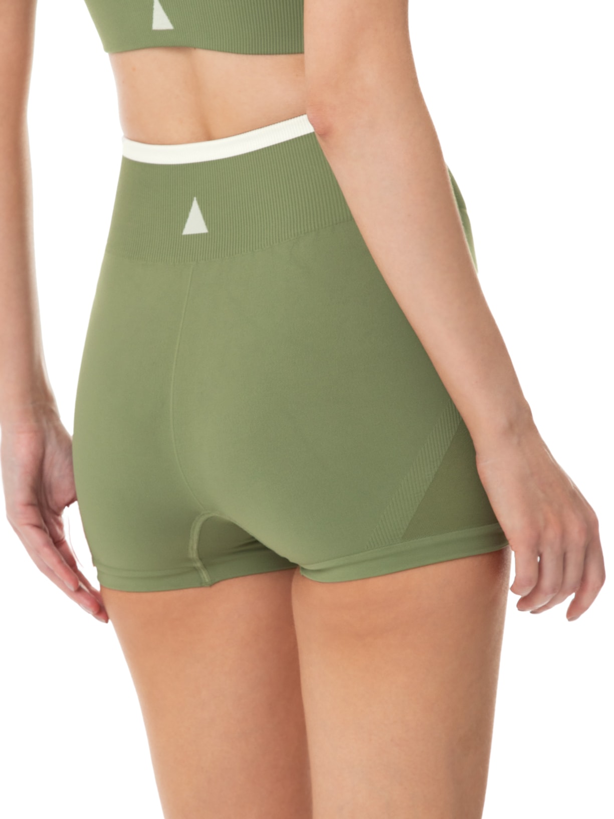 Short Feminino Sem Costura Verde Lauf