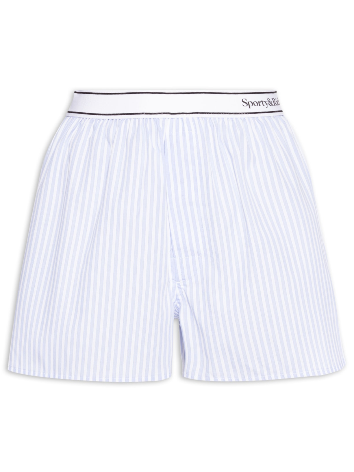 Short Feminino Serif Logo Boxer Azul  Sporty & Rich